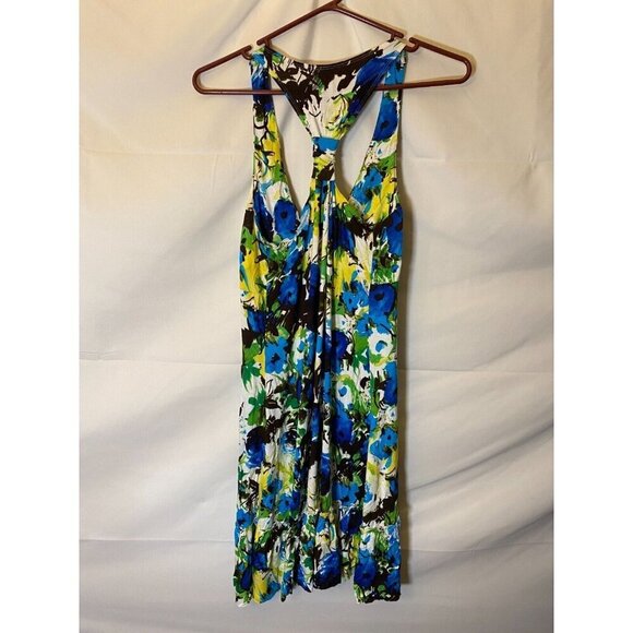 DEGREES WOMENS SIZE LARGE VNECK DRESS PARTY SLEEVELESS COLORFUL - Picture 3 of 3